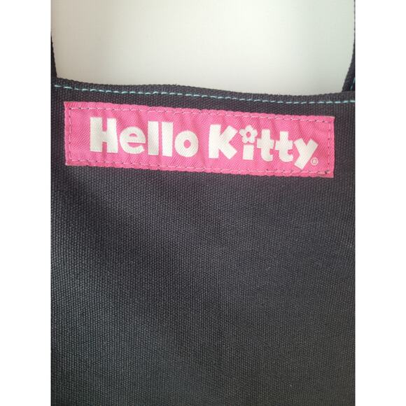 Sanrio Hello Kitty Black Tote Zippered Bag Size Medium - Picture 6 of 10